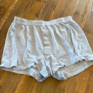 Calvin Klein Gray Cotton Boxers, medium